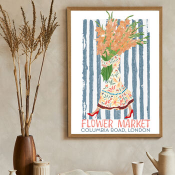 Personalised Flower Market Boho Summer Travel Print, 4 of 7