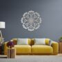 Metal Mandala Flower Modern Design Wall Art Decor, thumbnail 5 of 10