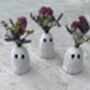 Mini Ghost Vase With Dried Flowers Mothers Day Gift, thumbnail 7 of 7