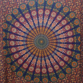 Indian Tapestry Wall Hanging Mandala Throw, 2 of 7