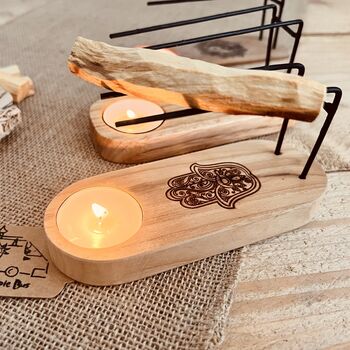 Teak Wood Palo Santo And Smudge Stick Heater, 9 of 10