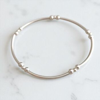 Sterling Silver Noodle Stretch Bracelet, 2 of 9