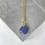 Labradorite Gemstone Shell Necklace, thumbnail 1 of 4