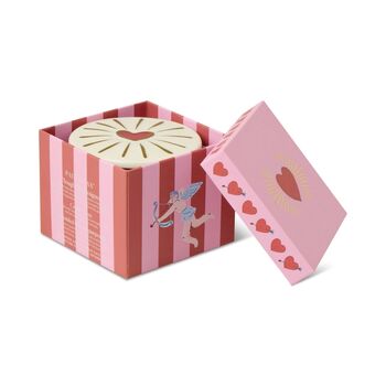 Wild Fig And Rose Charmed Glass Candle Heart, 2 of 6