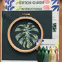 Monstera Leaf Botanical Embroidery Kit, thumbnail 2 of 9