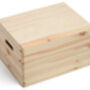 Large Wooden Storage Box With Lid Safe Place, thumbnail 2 of 2