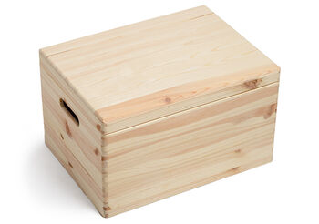 Large Wooden Storage Box With Lid Safe Place, 2 of 2