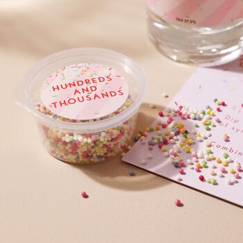 Personalised Birthday Cake Martini Cocktail Kit, 6 of 8