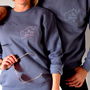 Set Of Two Embroidered Destination Honeymoon Jumper, thumbnail 1 of 2