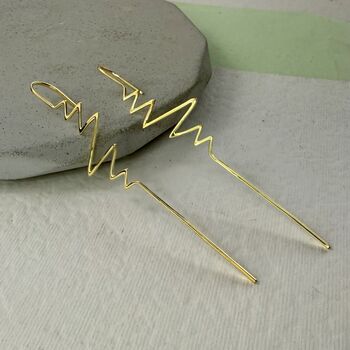 Heartbeat Sterling Silver Ear Cuff, 4 of 7