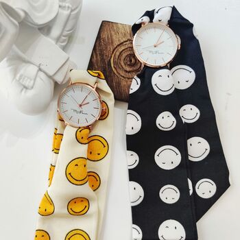 Boho Smiley Changeable Strap Wrist Watch For Ladies, 4 of 7