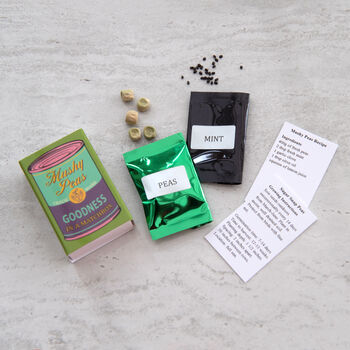 Grow Your Own Mushy Peas Seed Kit In A Matchbox, 2 of 8