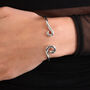 Sterling Silver Twist Bangle, thumbnail 1 of 6