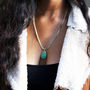 Green Gemstone Necklace, thumbnail 3 of 5