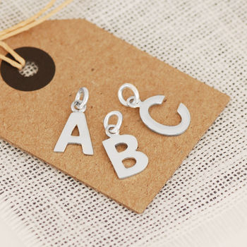 Sterling Silver Initial Charm, 2 of 5
