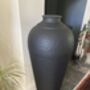Large Black Metal Floor Vase 80cm Ornament Home Decor, thumbnail 3 of 9