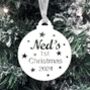 Baby's 1st Christmas Personalised Tree Decoration, thumbnail 1 of 12