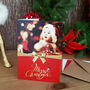 Personalised Photo Gold Bow Christmas Cards, thumbnail 1 of 2