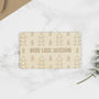 Wooden Personalised Good Luck Card, thumbnail 4 of 4