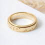 Personalised 18ct Gold Plated Galaxy Spinner Ring, thumbnail 1 of 9