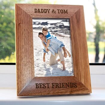 Personalised Dad's Oak Picture Frame, 4 of 7