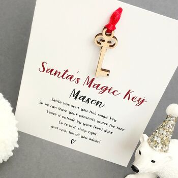 Santa's Magic Key Christmas Card, 5 of 6