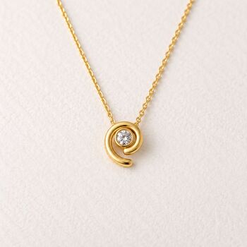 Where I Was Headed All Along Diamond Spiral Necklace, 8 of 9