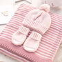 Luxury Baby Girl Dawn And Petal Pink Knitted Gift Box, thumbnail 10 of 12