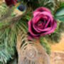 Luxury Faux Christmas Peacock Wreath, thumbnail 8 of 12