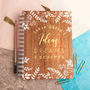 Personalised 'Ideas And Dreams' Gold Walnut Notebook, thumbnail 1 of 4