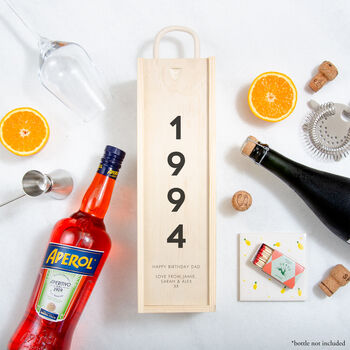 Personalised Birth Year Bottle Box, 9 of 12