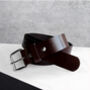 Handmade Personalised Men's Hidden Initial Leather Belt, thumbnail 1 of 8