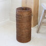 Marbury Brown Toilet Roll Holder With Lid, thumbnail 1 of 3