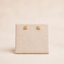 4mm Gold Plated Sterling Silver Heart Stud Earrings, thumbnail 3 of 6