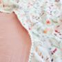 Organic Muslin Floral Baby Blanket, thumbnail 10 of 12