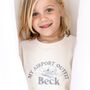 My First Holiday Embroidered Personalised Holiday T Shirt And Shorts Travel Set, thumbnail 7 of 8