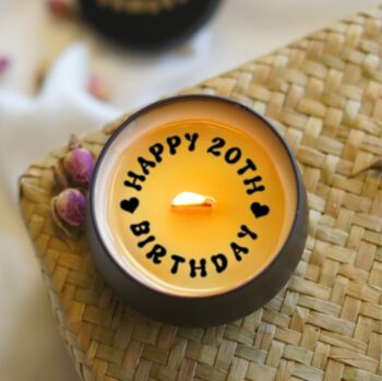Milestone Birthday Gift Secret Message Candle, 4 of 7