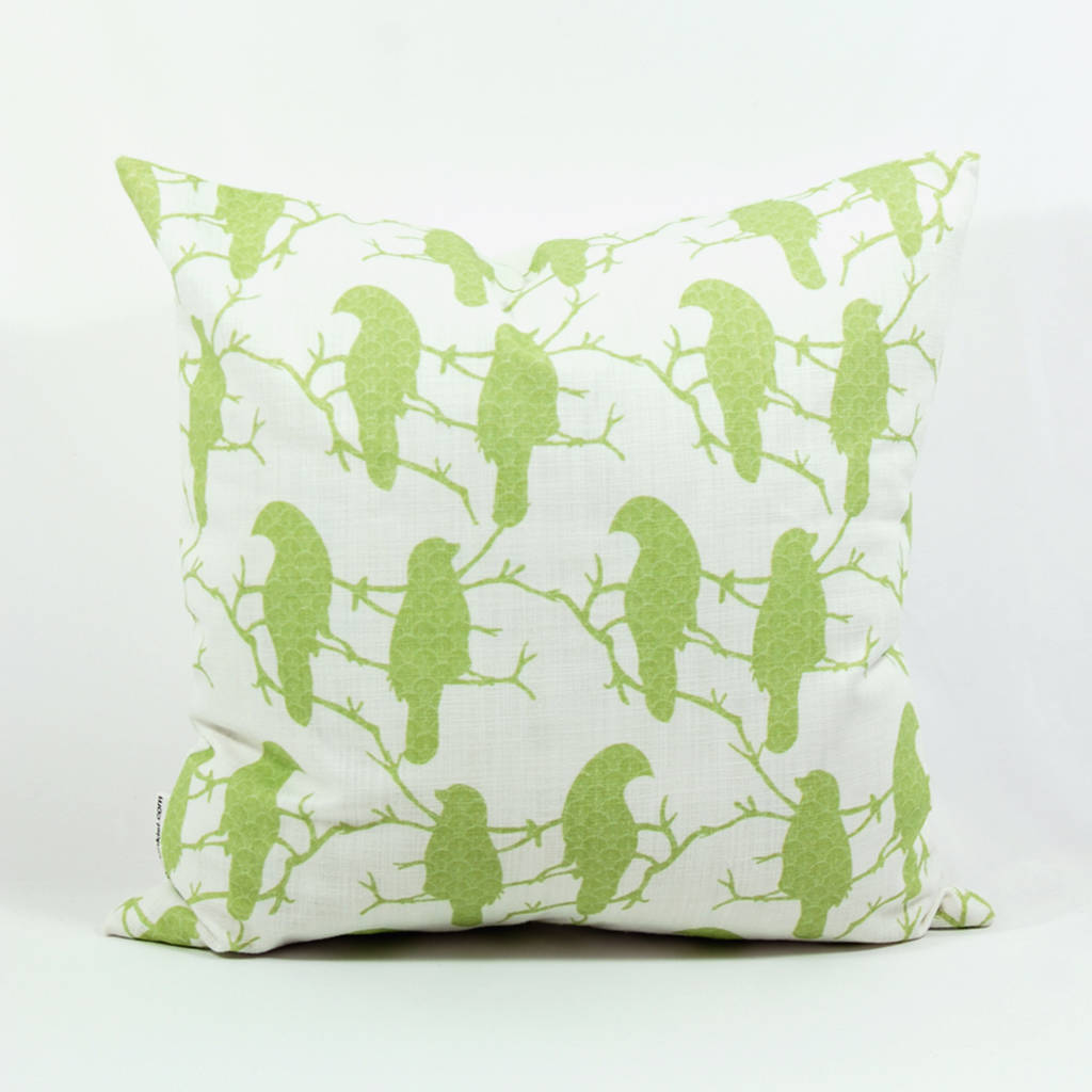 Bird Print Cushion Cover By Victoria & Abigail