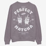 Perfect Matcha Sweatshirt In Dusty Purple, thumbnail 2 of 2