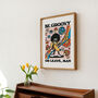 'Be Groovy Or Leave Man' 80s Home Decor Print, thumbnail 2 of 8