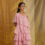 Avanti Tissue Chanderi One Shoulder Dress, thumbnail 6 of 9