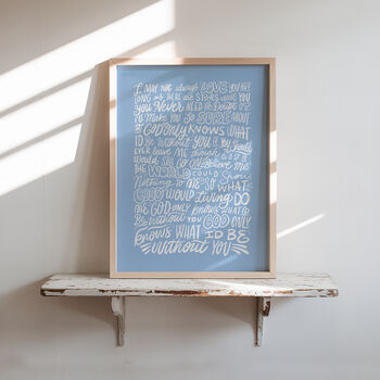 God Only Knows Print, The Beach Boys, Song Lyrics Print, 4 of 12