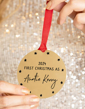 First Christmas As Personalised Christmas Decoration, 4 of 12