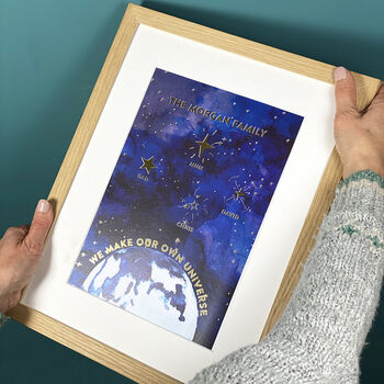 Personalised Foiled Universe Family Print, 2 of 5