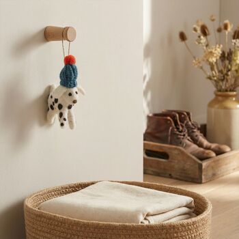 Handmade Felt Dotty The Dog Decoration, 2 of 4