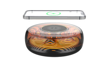 Two In One Wireless Charger Volcanic Eruption Lamp, 4 of 5