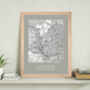 Custom Made UK Map Personalised Homeowner Print, thumbnail 11 of 12