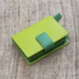 Personalised Lime And Green Small Leather Purse Wallet, thumbnail 4 of 12