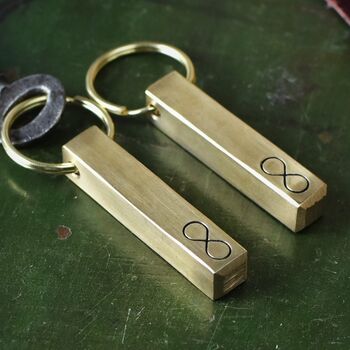 Bronze Bar Keyring For 8th Anniversary, 9 of 12