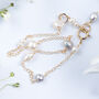 Dainty Freshwater Pearls Chain Bracelet, thumbnail 2 of 8